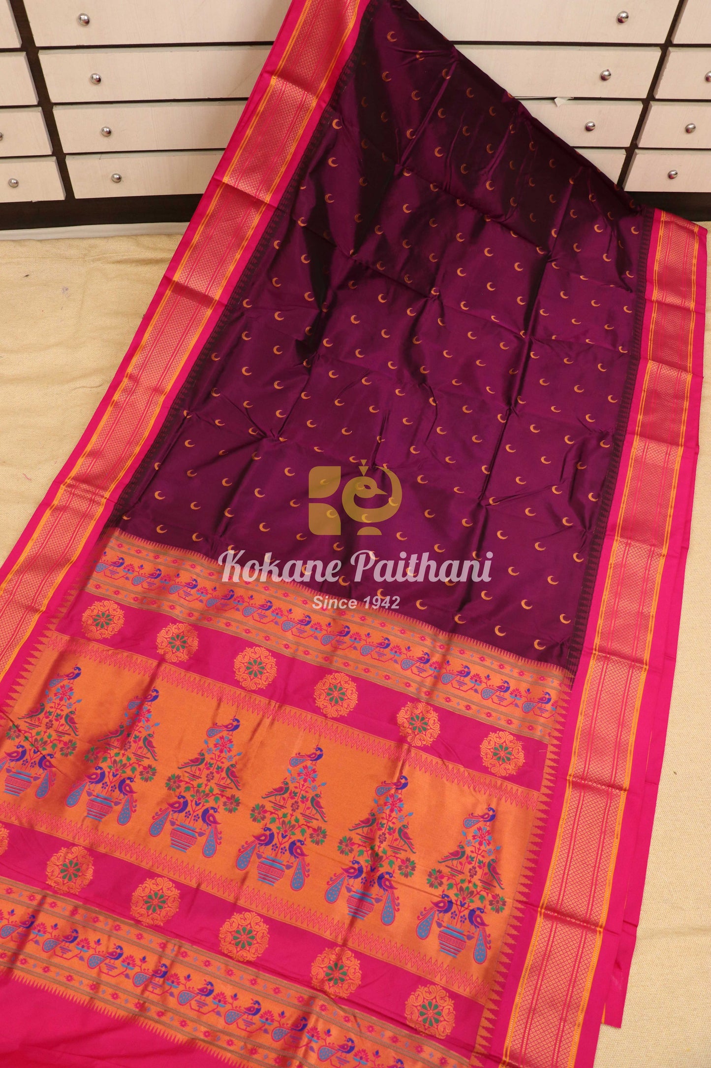 Kadiyal Chandrakor Maharani Paithani Saree