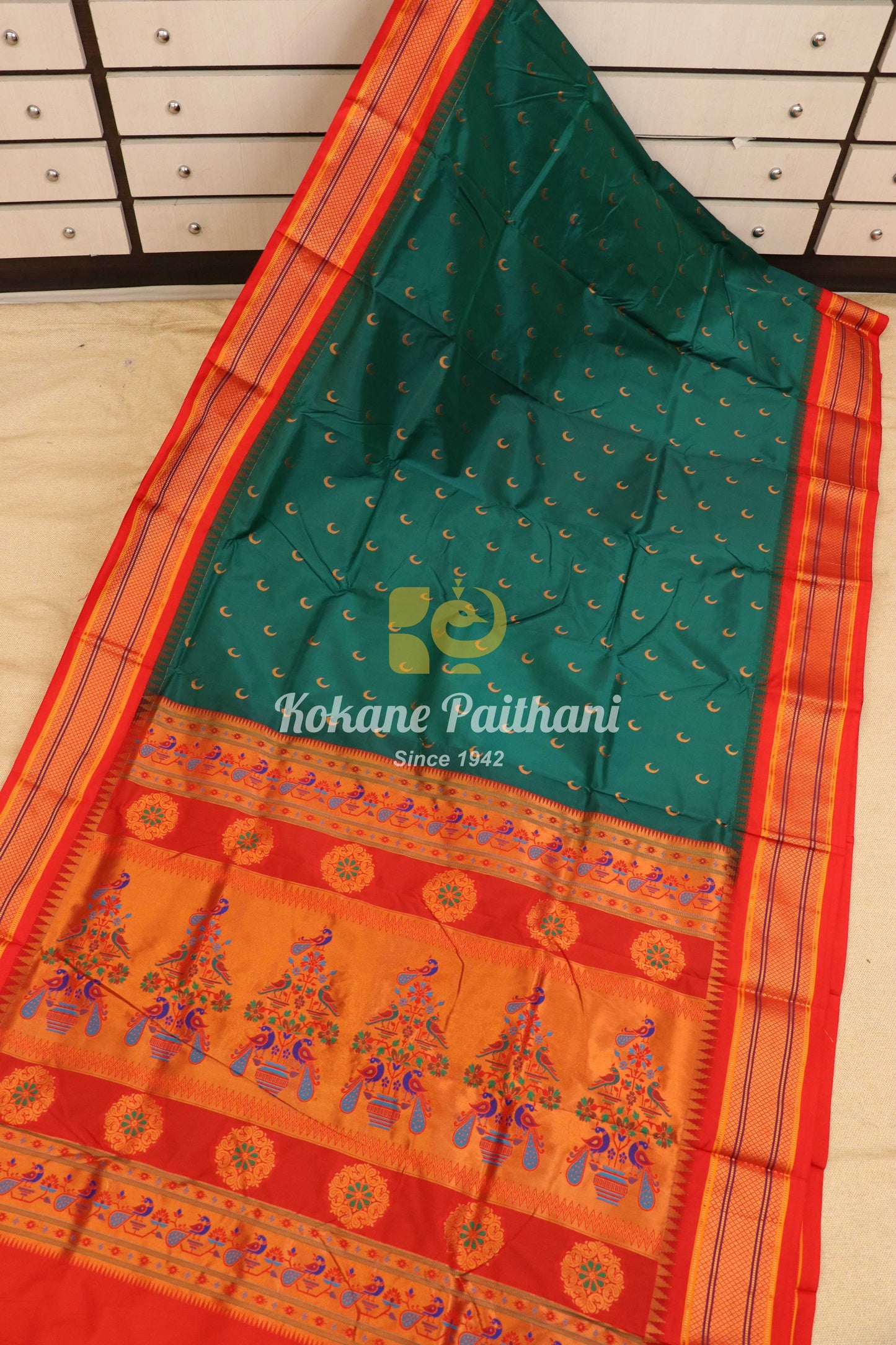 Kadiyal Chandrakor Maharani Paithani Saree