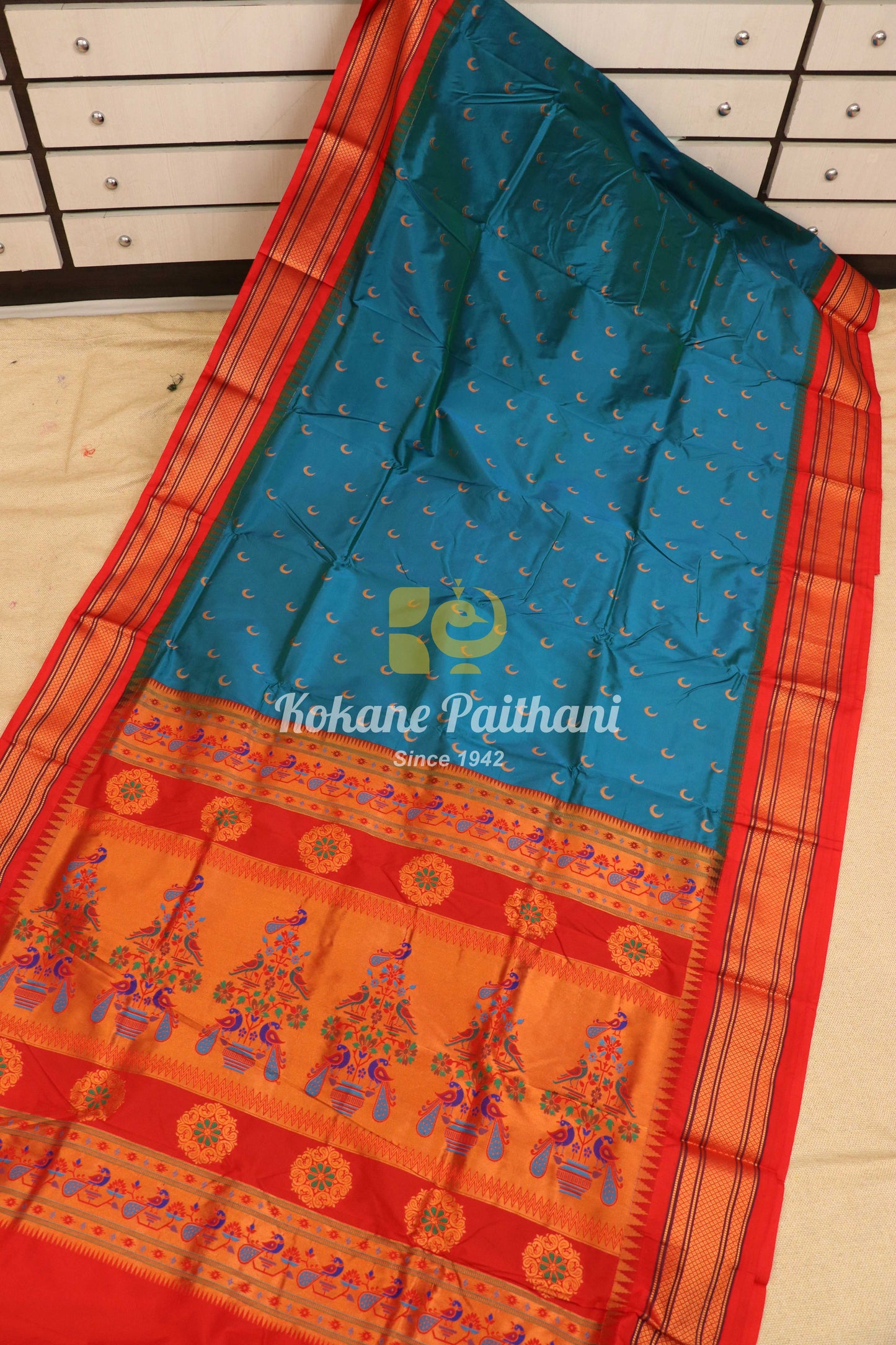 Kadiyal Chandrakor Maharani Paithani Saree