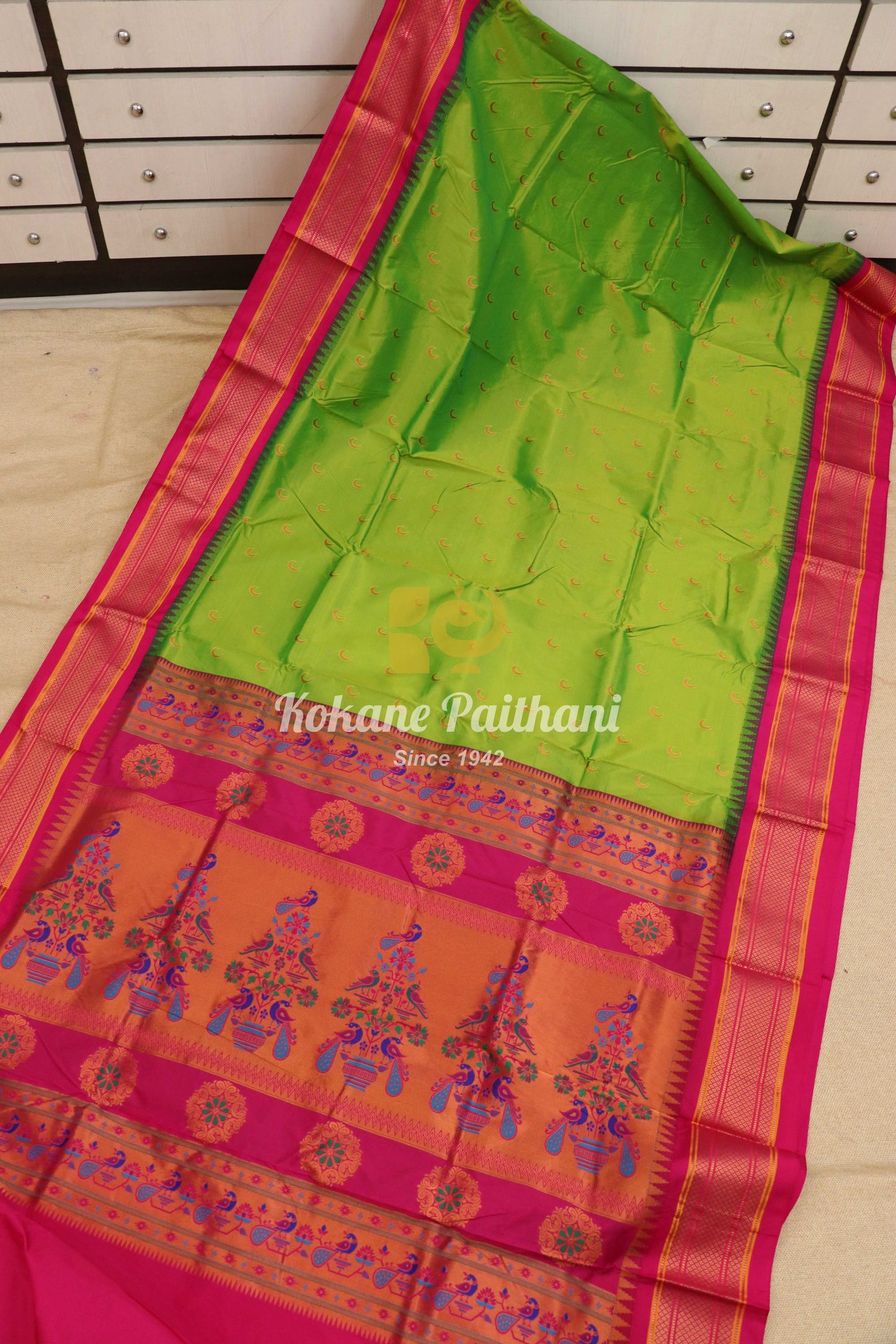Kadiyal Chandrakor Maharani Paithani Saree