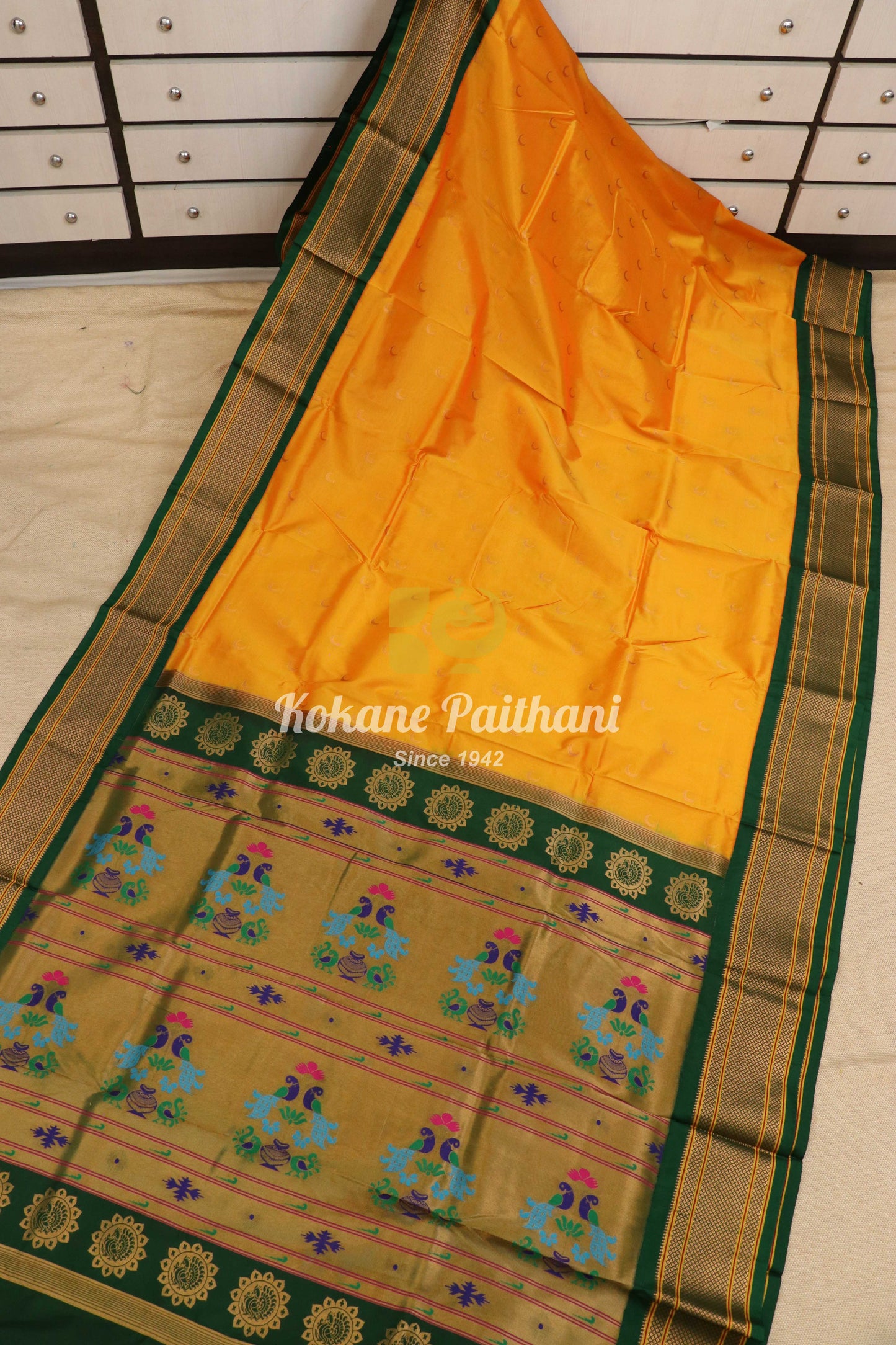 Kadiyal Chandrakor Maharani Paithani Saree
