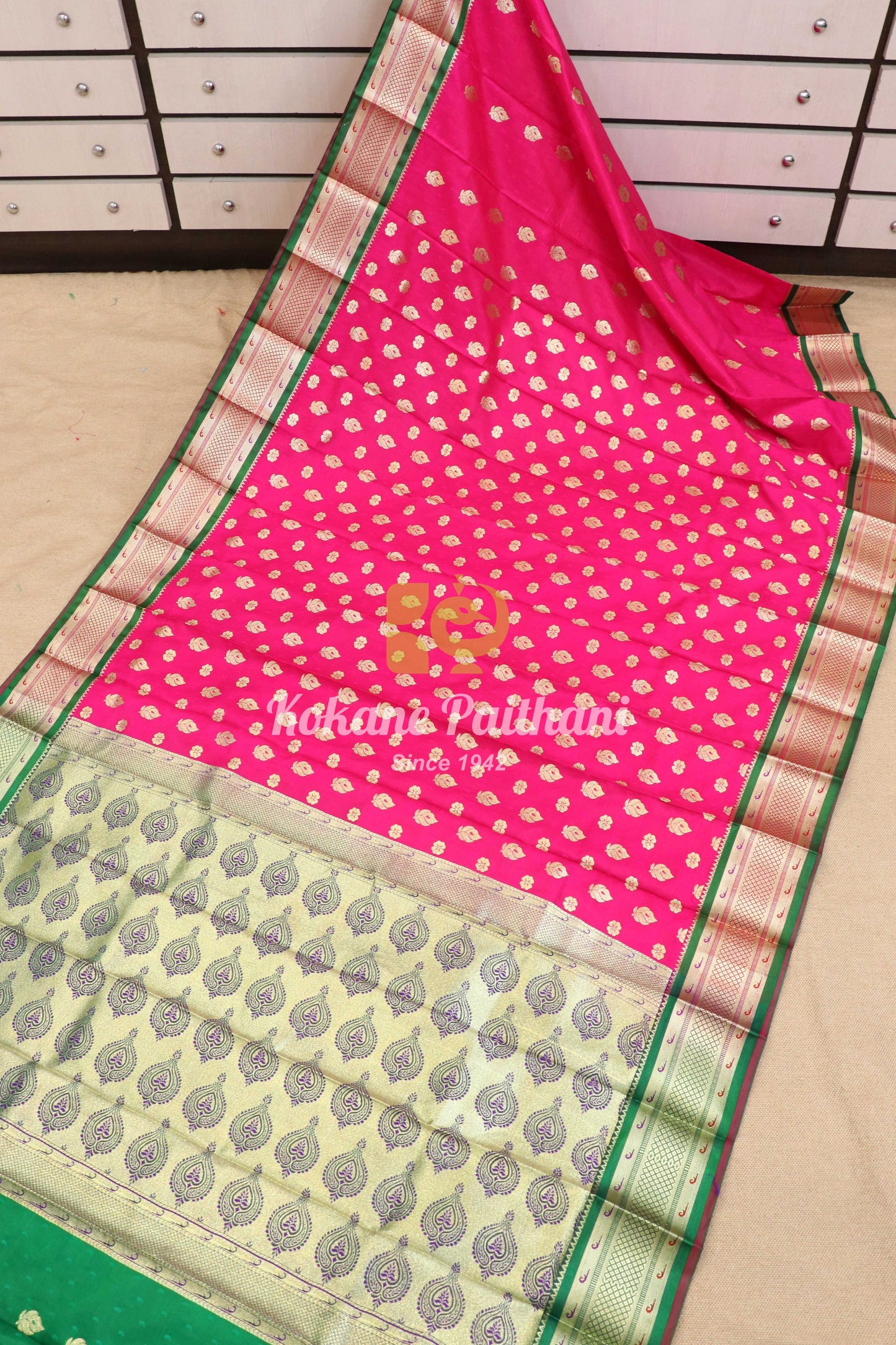 Banaras Semi Paithani Saree