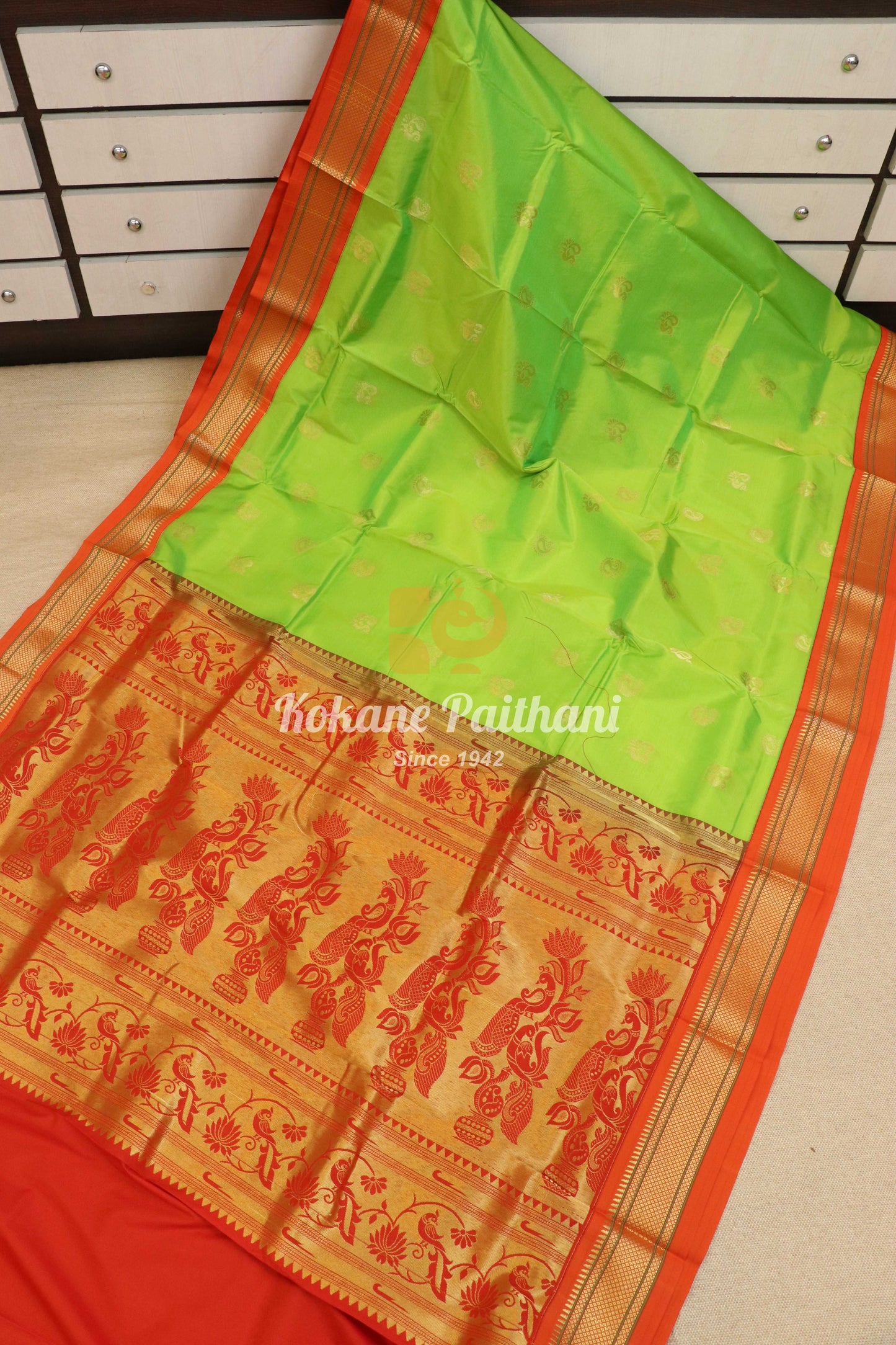 Kadiyal TK Semi paithani Saree