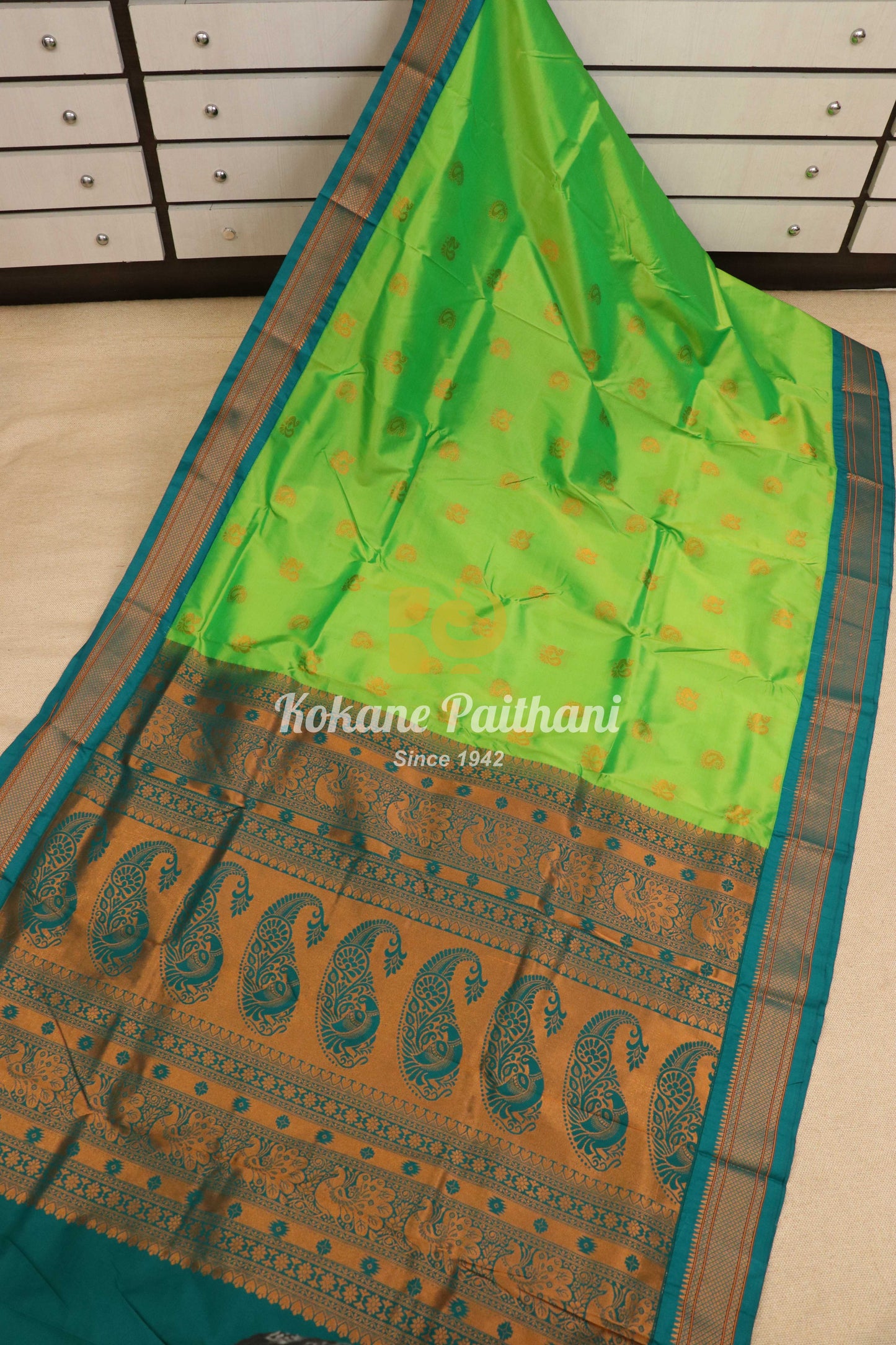 Kadiyal TK Semi paithani Saree