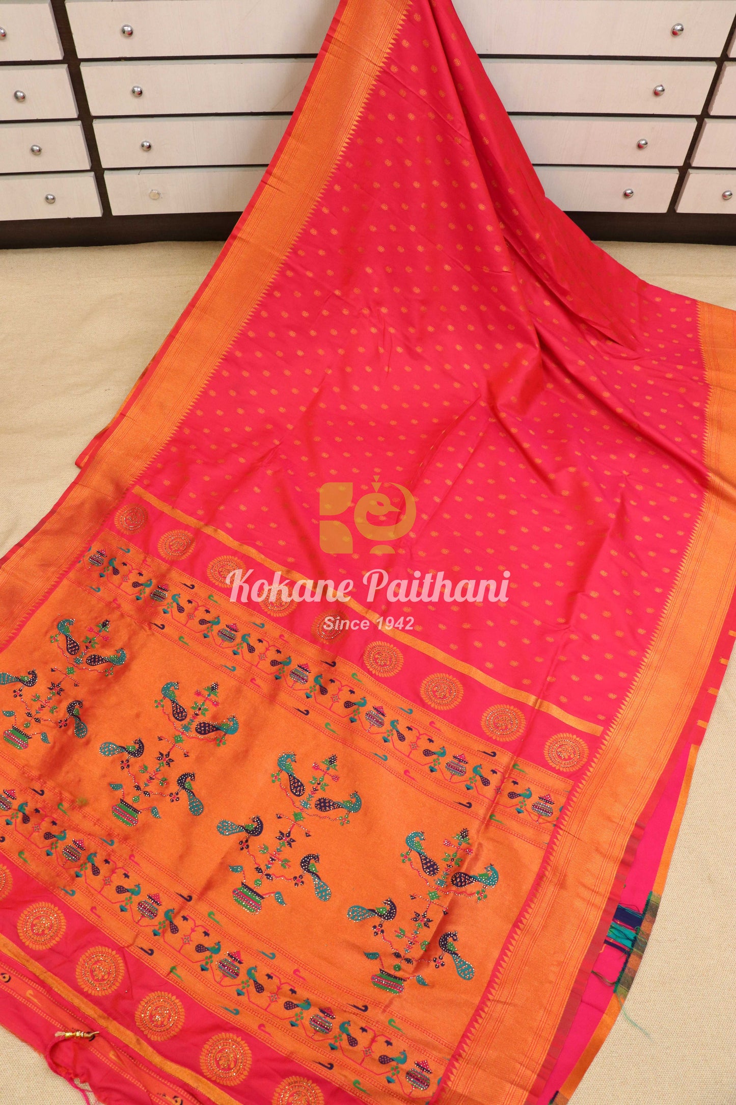 Ganga Silk Semi Paithani 3