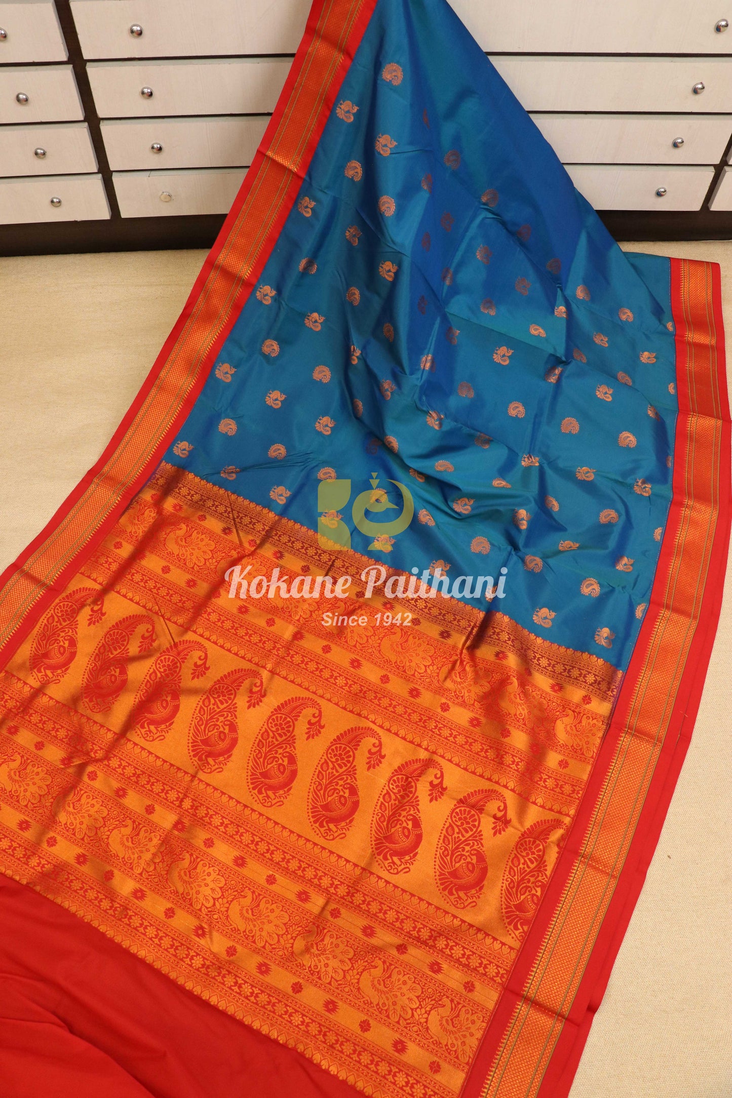 Kadiyal TK Semi paithani Saree