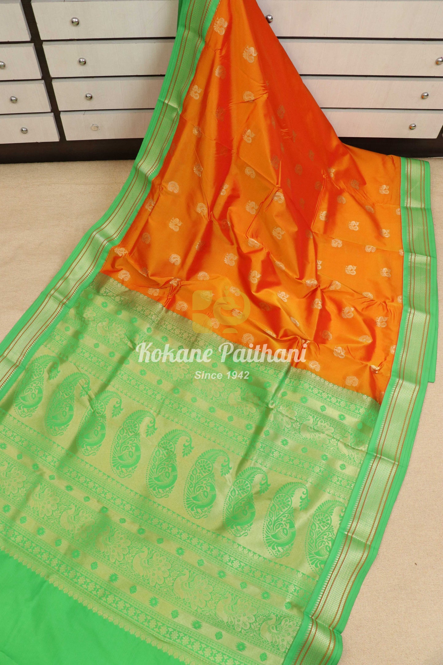 Kadiyal TK Semi paithani Saree