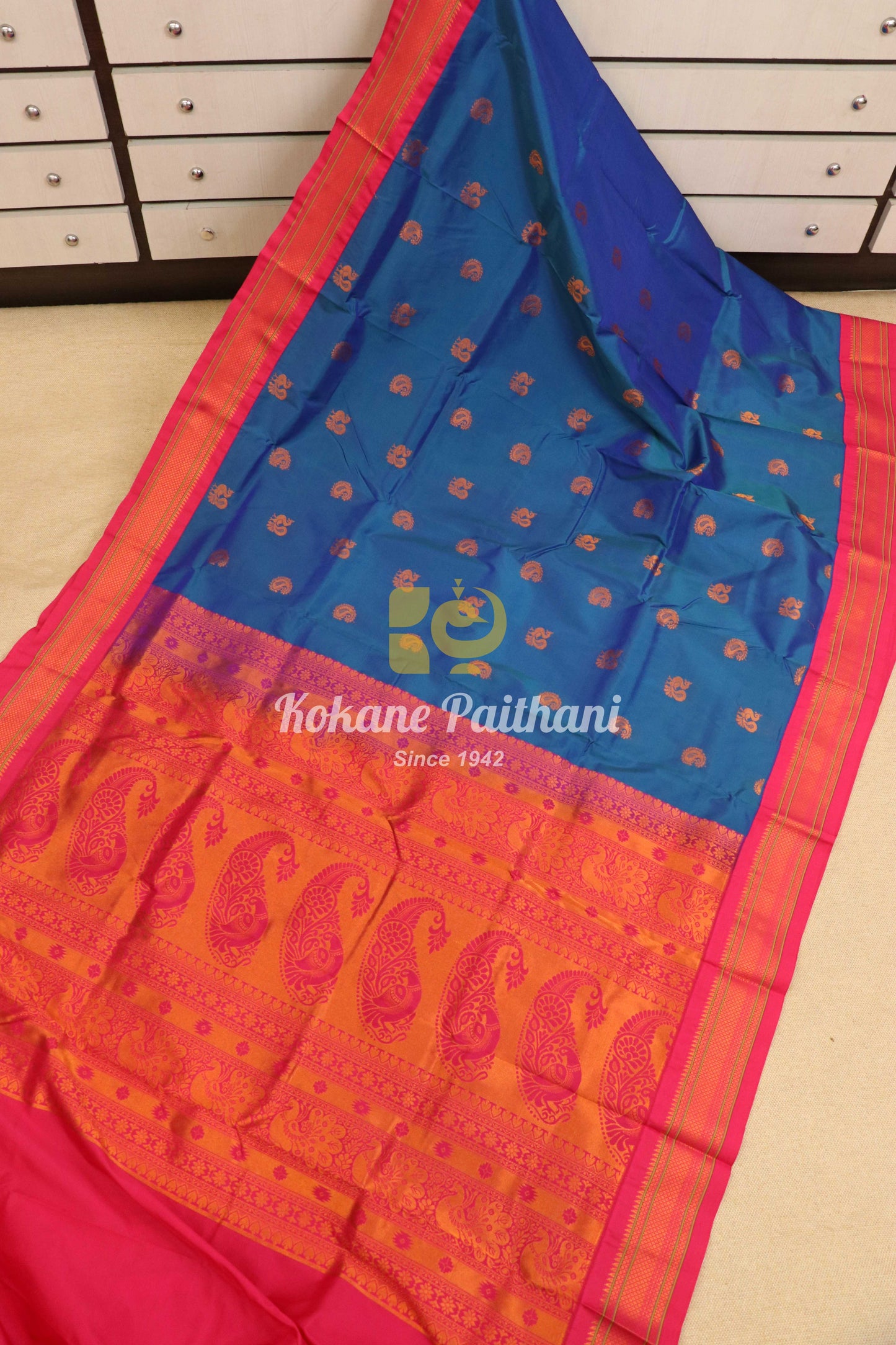 Kadiyal TK Semi paithani Saree