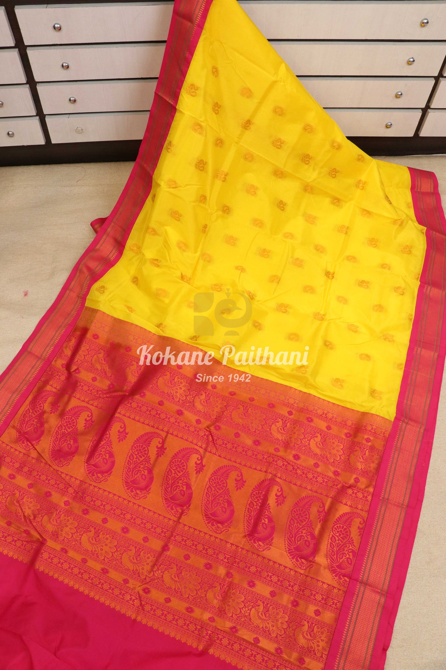 Kadiyal TK Semi paithani Saree