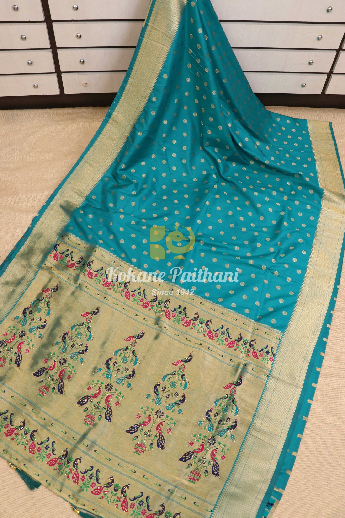 Ganga Silk Semi Paithani 2