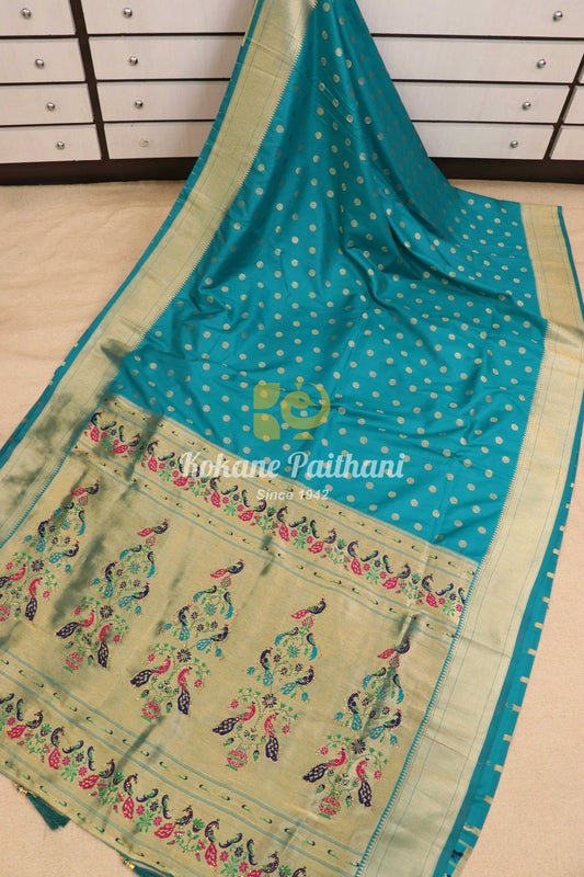 Ganga Silk Semi Paithani 2
