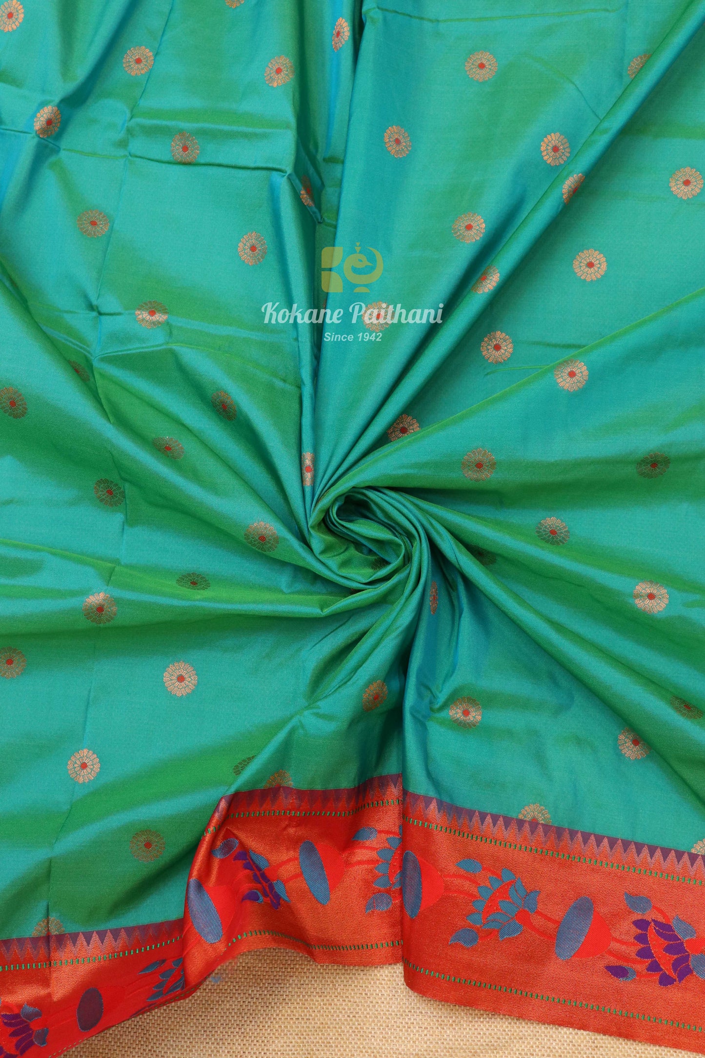 Lotus Brocade Paithani Saree