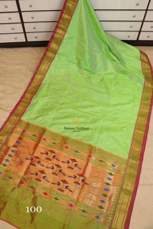 Traditional Pallu Silk Paithani Saree