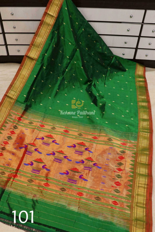 Traditional Pallu Silk Paithani Saree