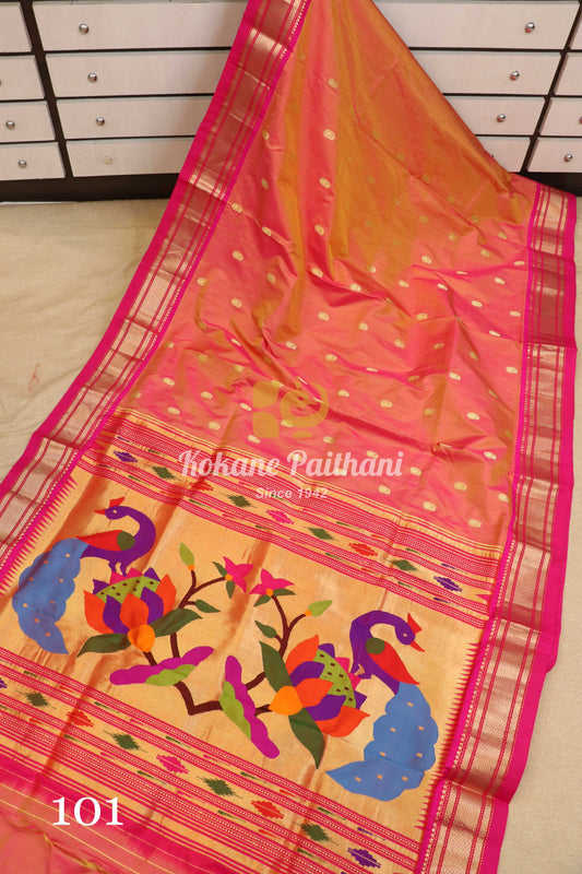 Fancy Pallu Silk Paithani Saree