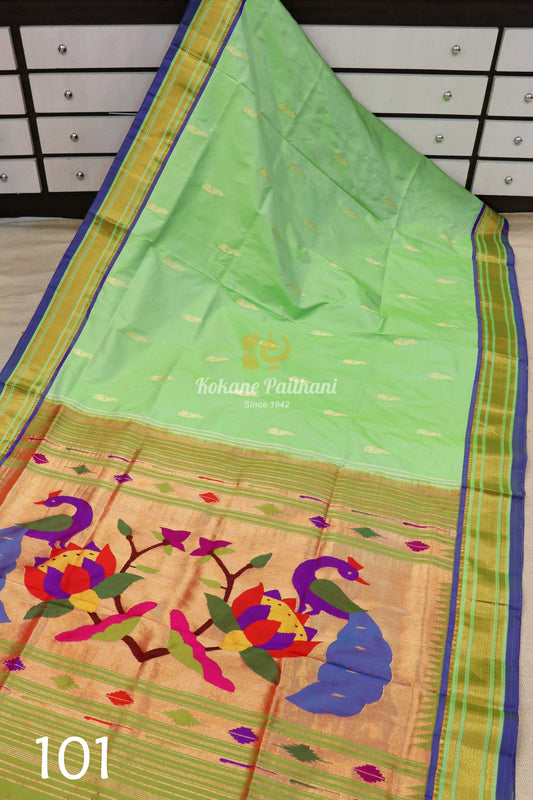 Fancy Pallu Silk Paithani Saree