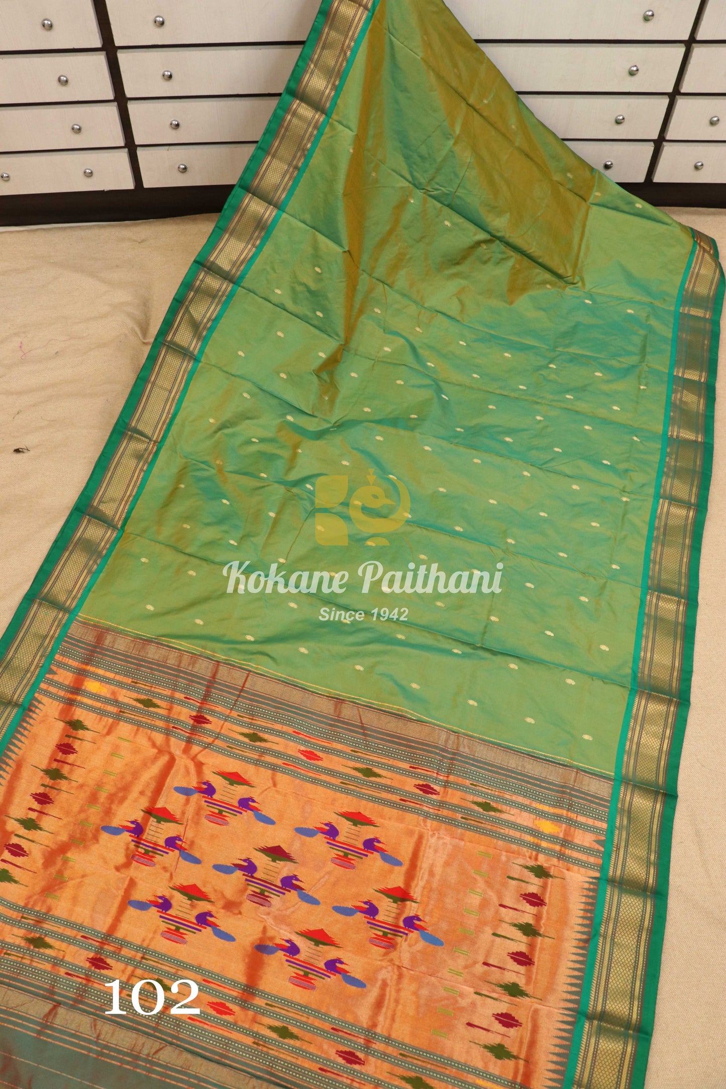 Traditional Pallu Silk Paithani Saree