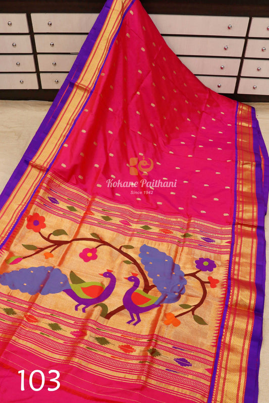 Fancy Pallu Silk Paithani Saree