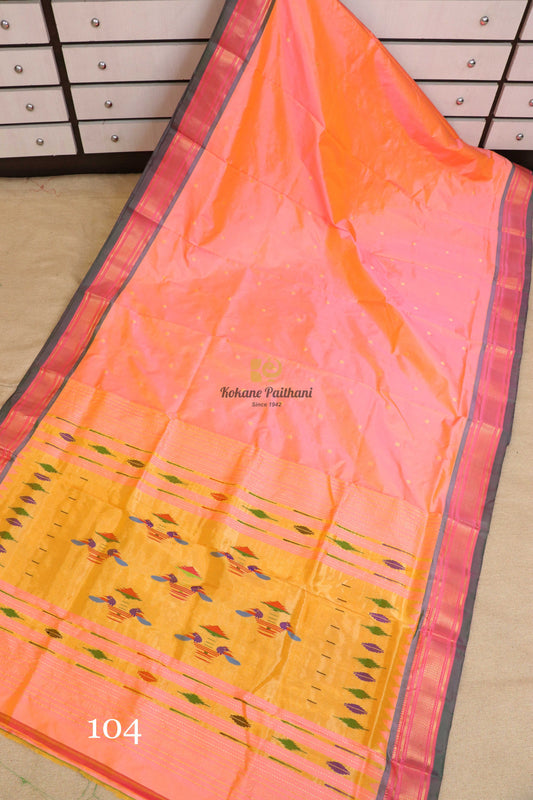 Traditional Pallu Silk Paithani Saree