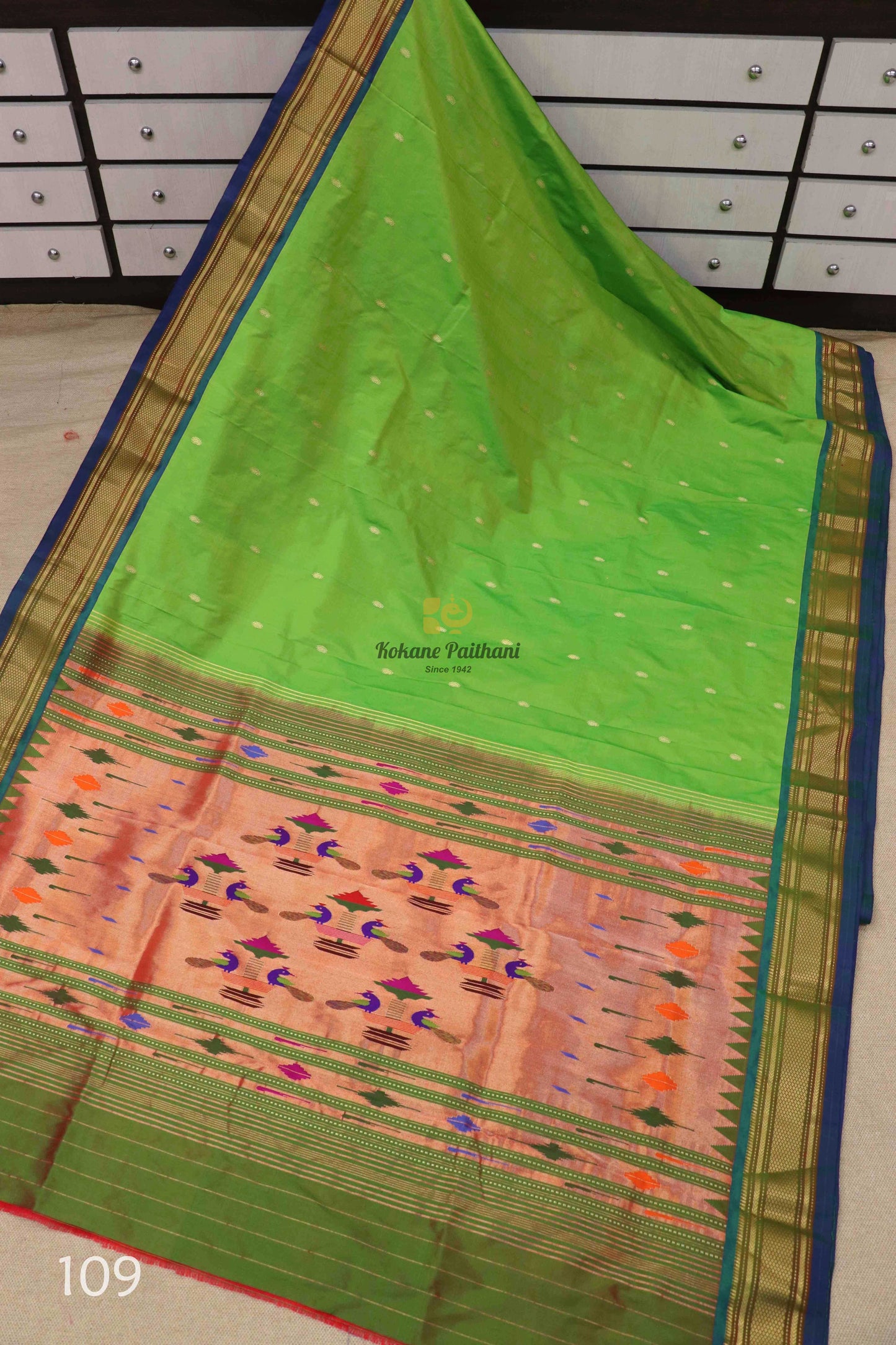 Traditional Pallu Silk Paithani Saree