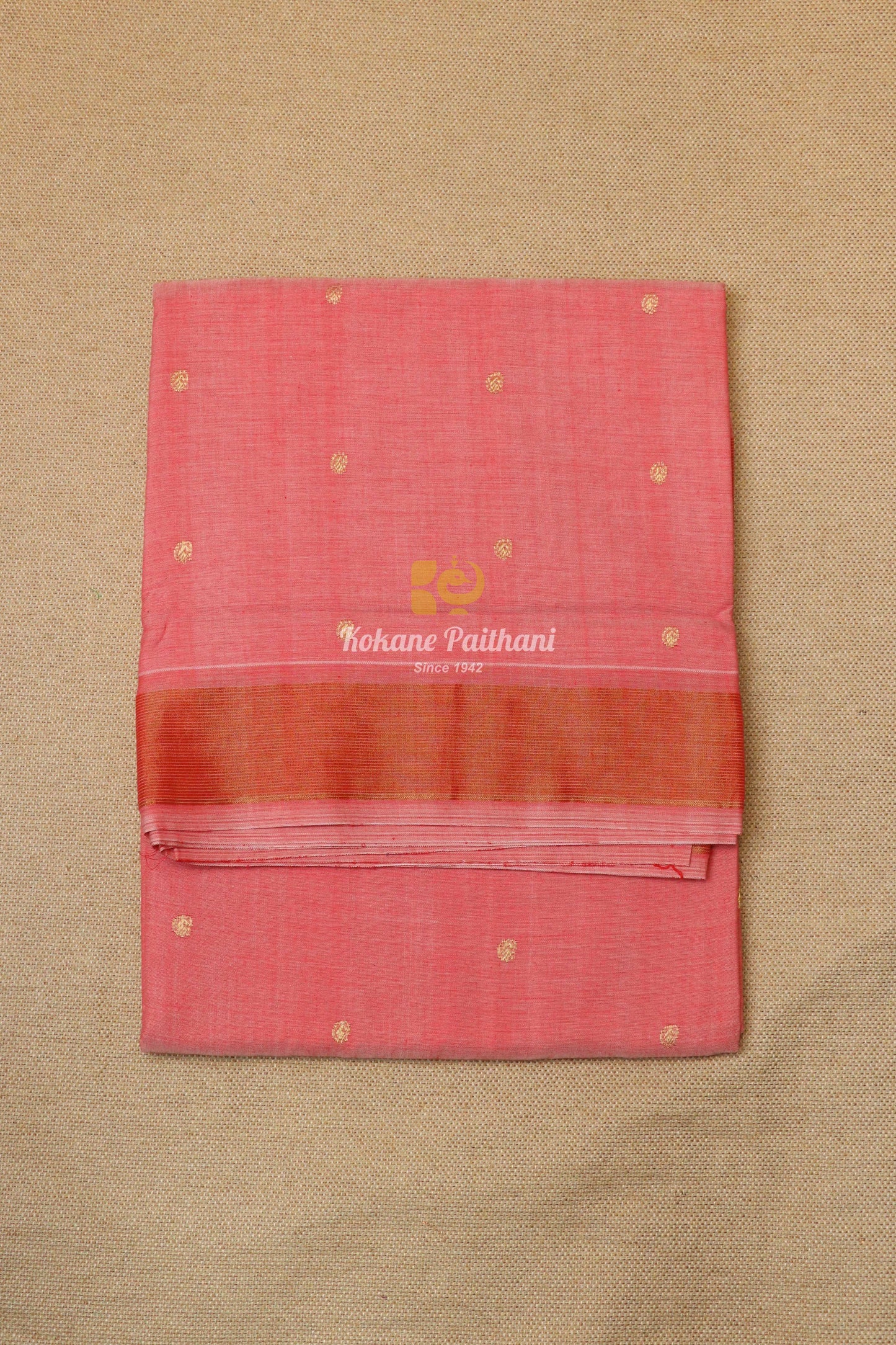 Traditional Pallu Cotton Paithani Saree