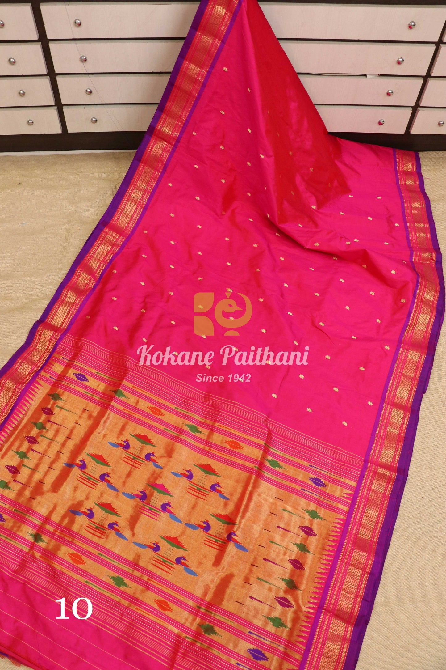 Traditional Pallu Silk Paithani Saree