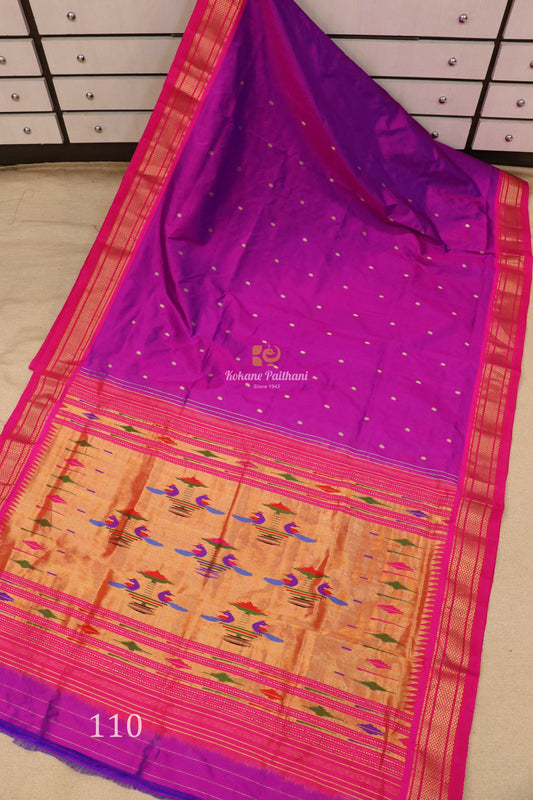 Traditional Pallu Silk Paithani Saree