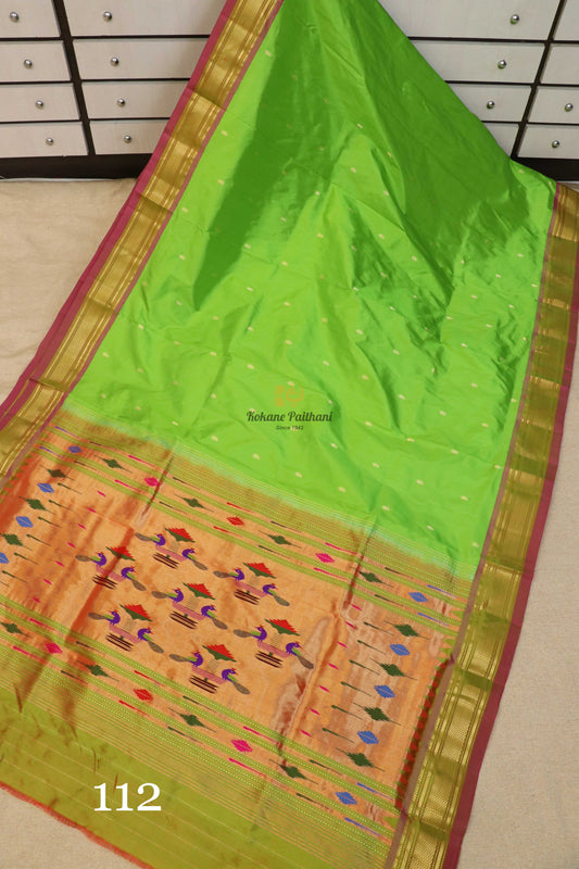 Traditional Pallu Silk Paithani Saree