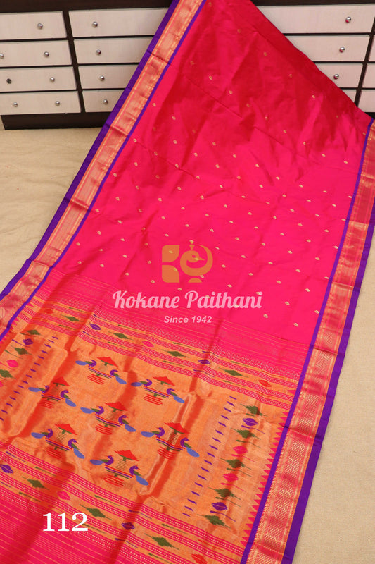 Traditional Pallu Silk Paithani Saree