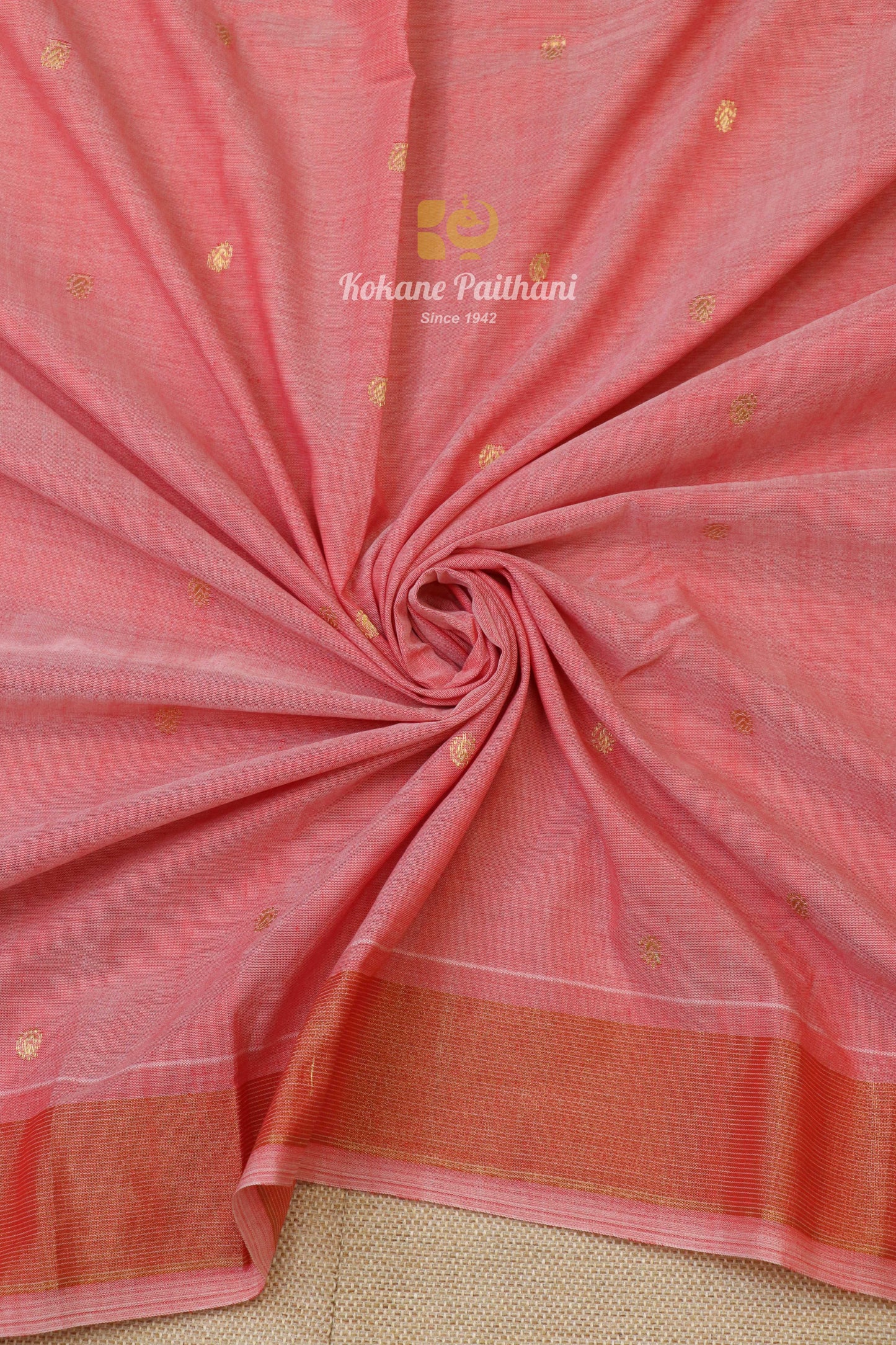 Traditional Pallu Cotton Paithani Saree