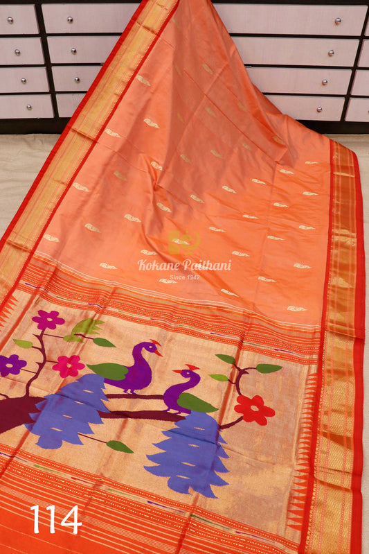 Fancy Pallu Silk Paithani Saree