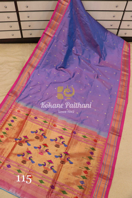 Traditional Pallu Silk Paithani Saree