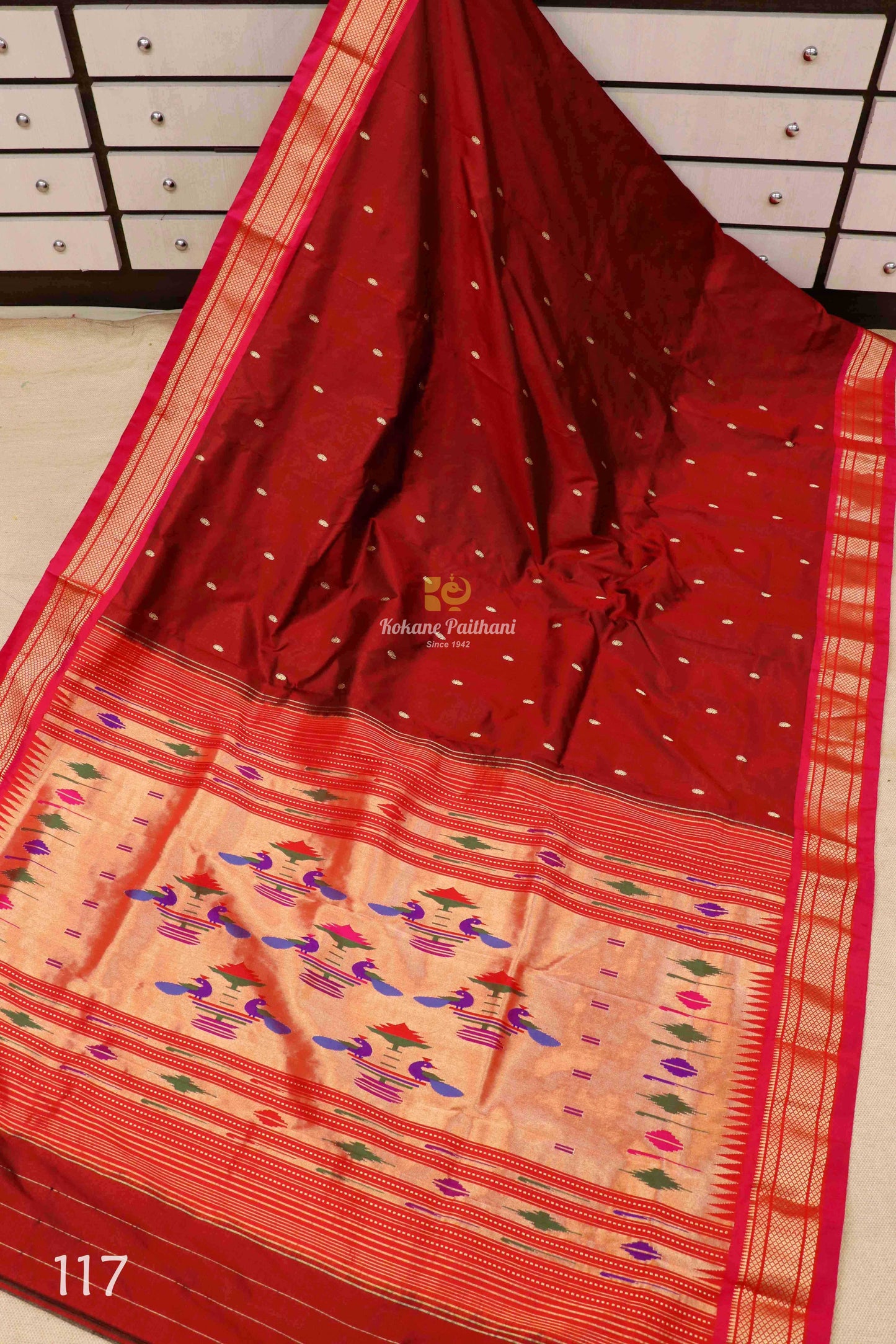 Traditional Pallu Silk Paithani Saree