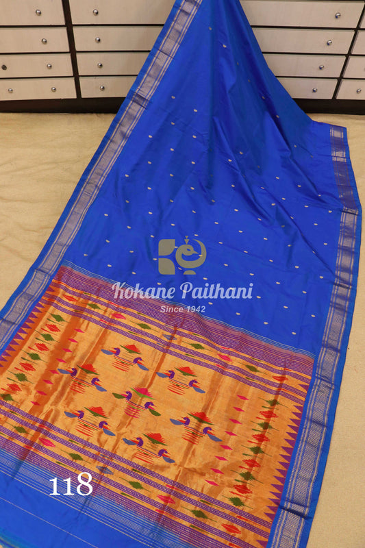 Traditional Pallu Silk Paithani Saree