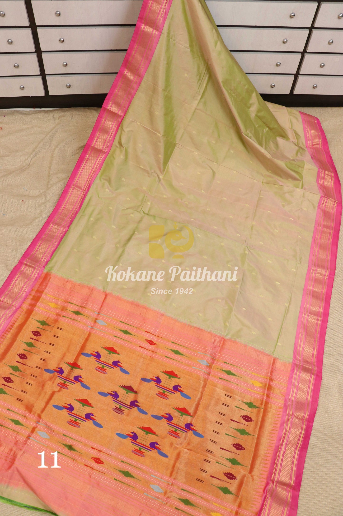 Traditional Pallu Silk Paithani Saree