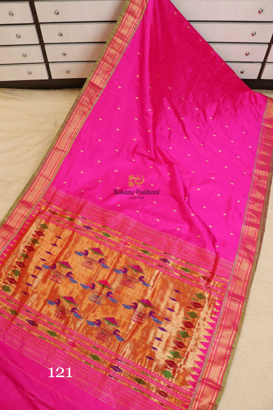 Traditional Pallu Silk Paithani Saree