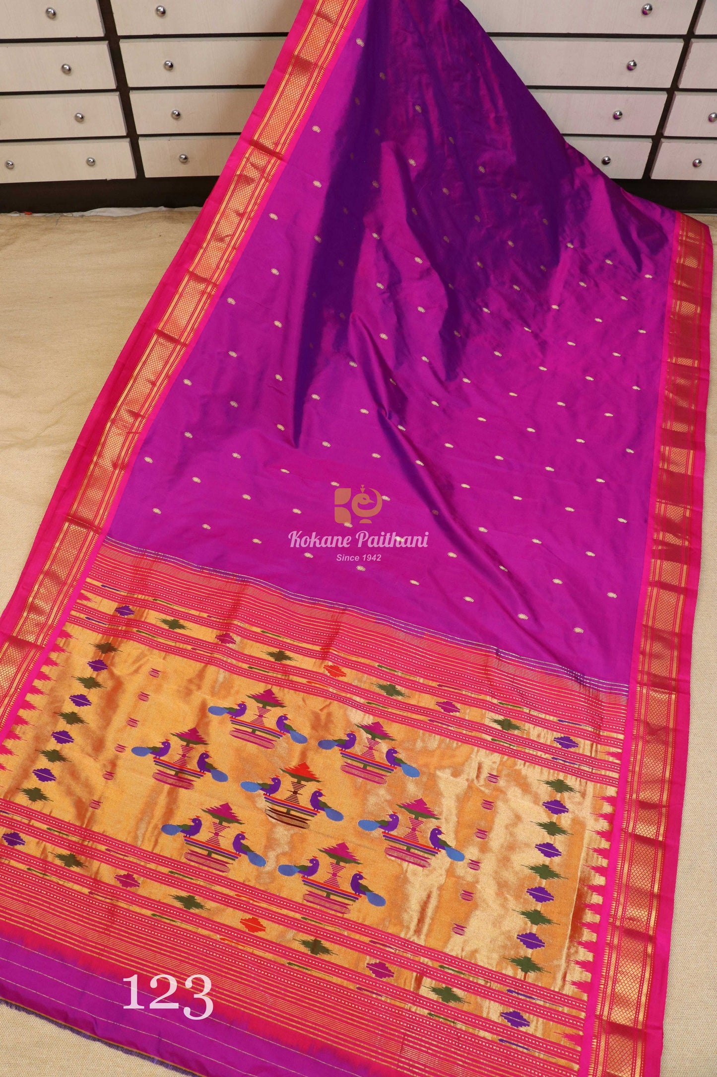 Traditional Pallu Silk Paithani Saree