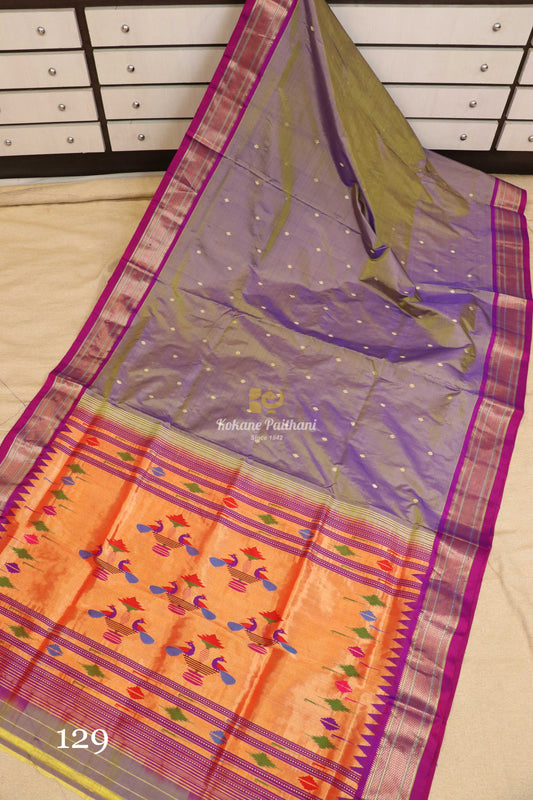 Traditional Pallu Silk Paithani Saree