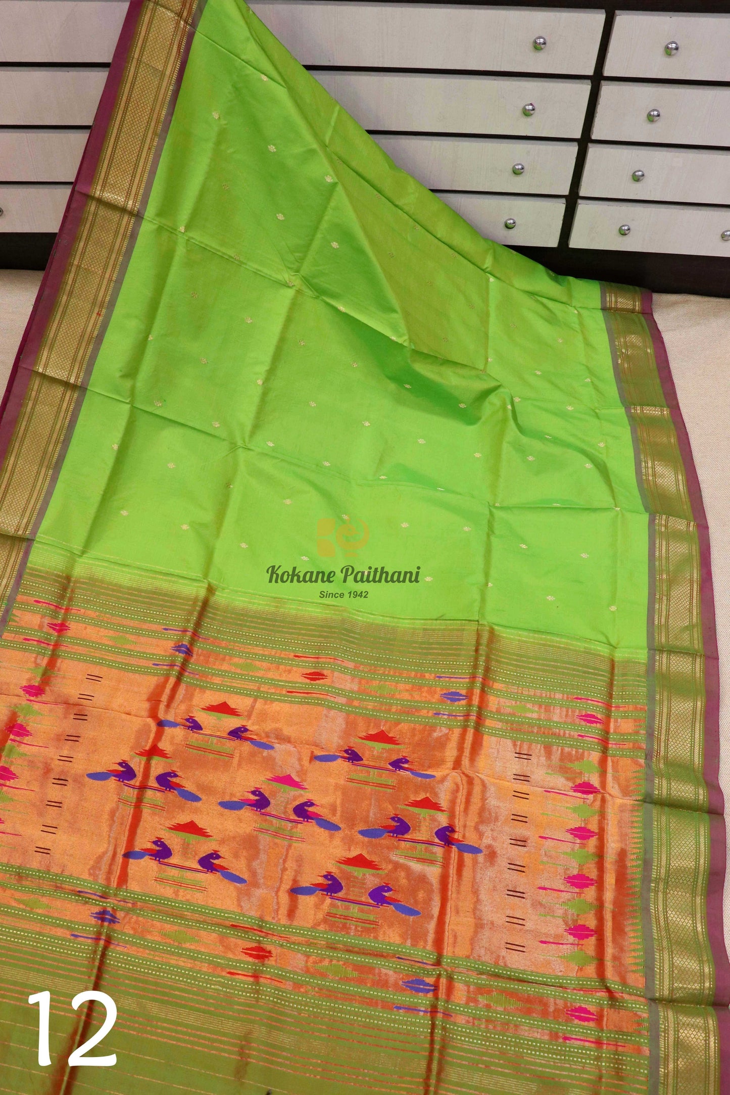 Traditional Pallu Silk Paithani Saree