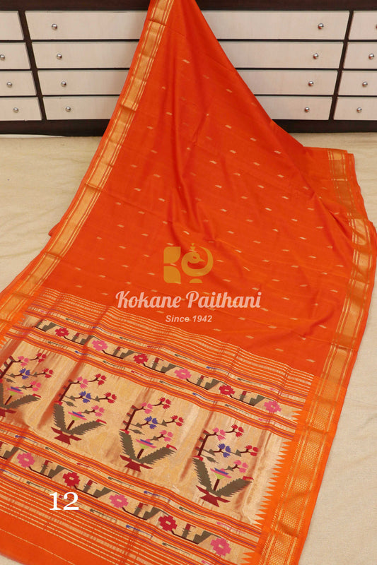 Premium Cotton Paithani Saree