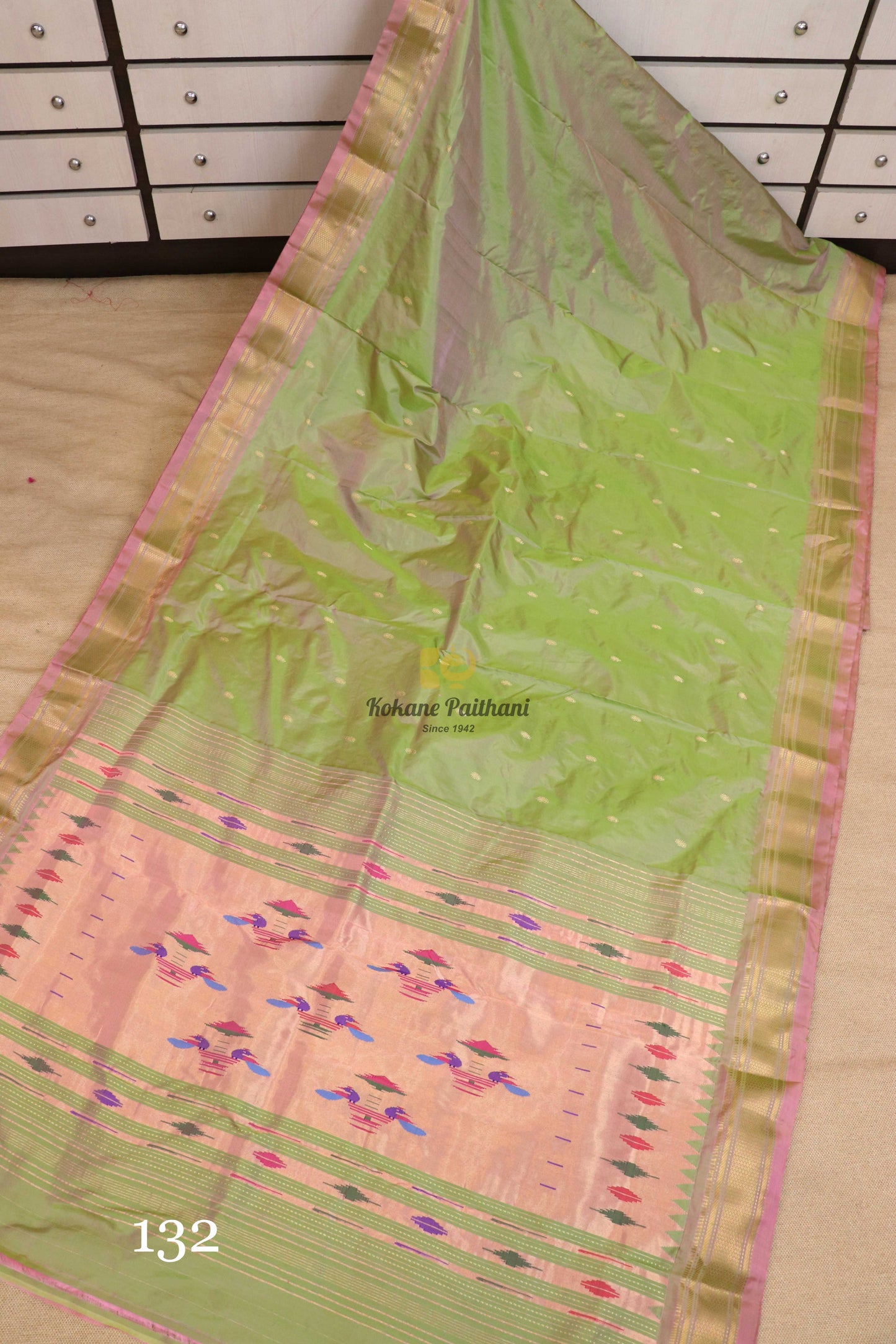 Traditional Pallu Silk Paithani Saree