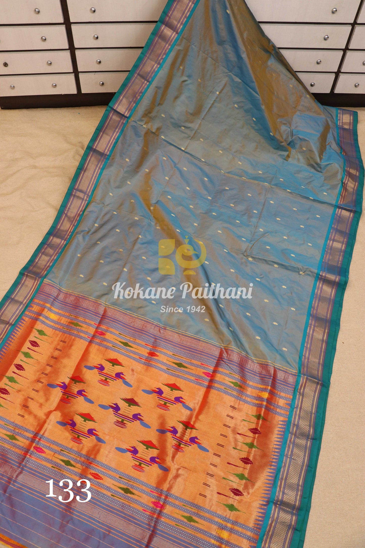 Traditional Pallu Silk Paithani Saree