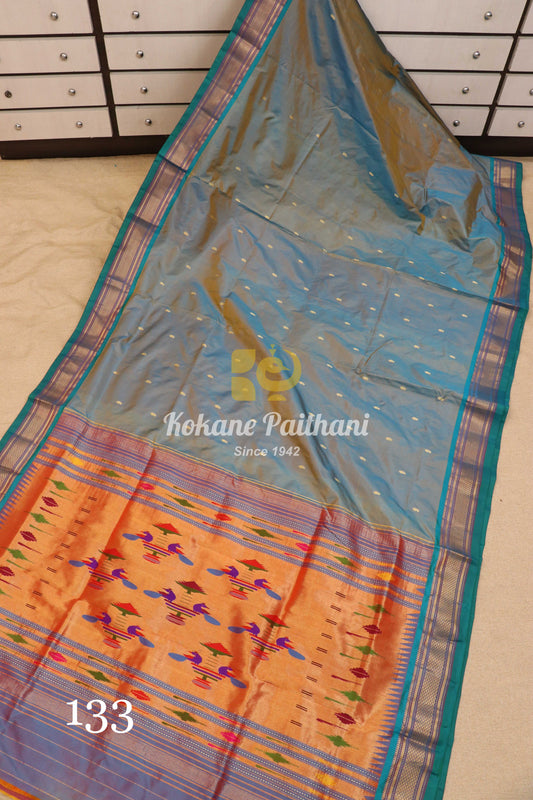 Traditional Pallu Silk Paithani Saree