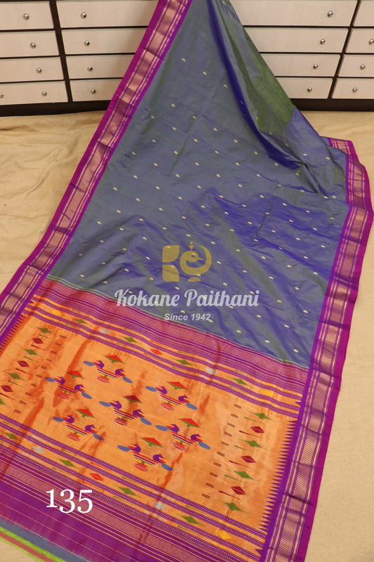 Traditional Pallu Silk Paithani Saree