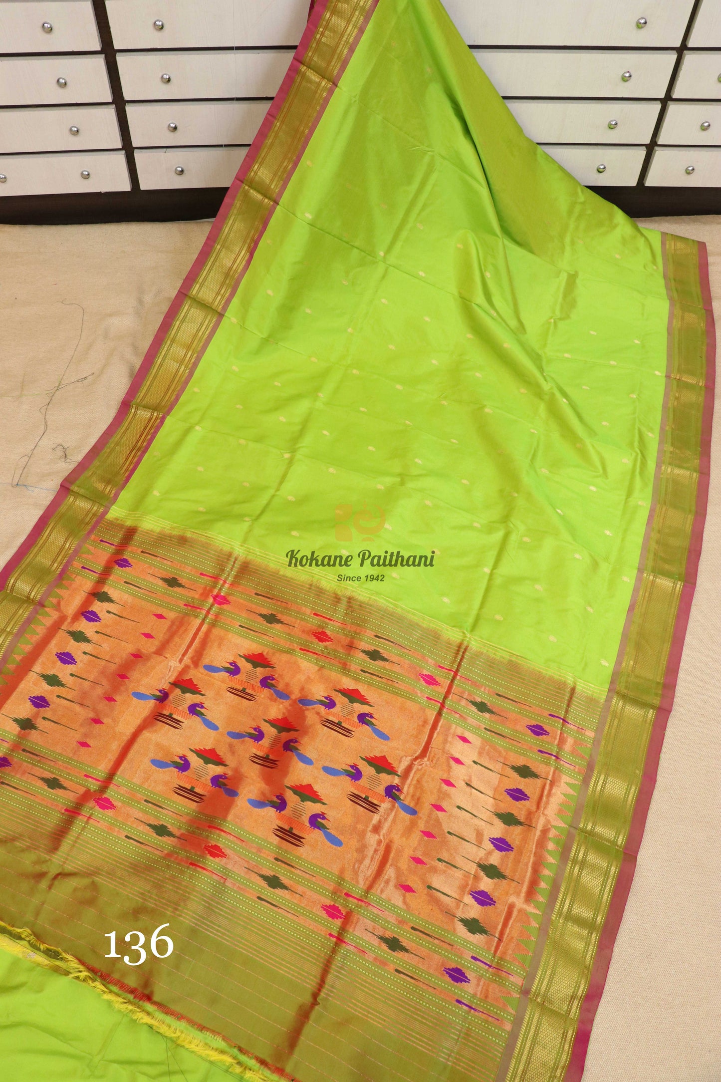 Traditional Pallu Silk Paithani Saree