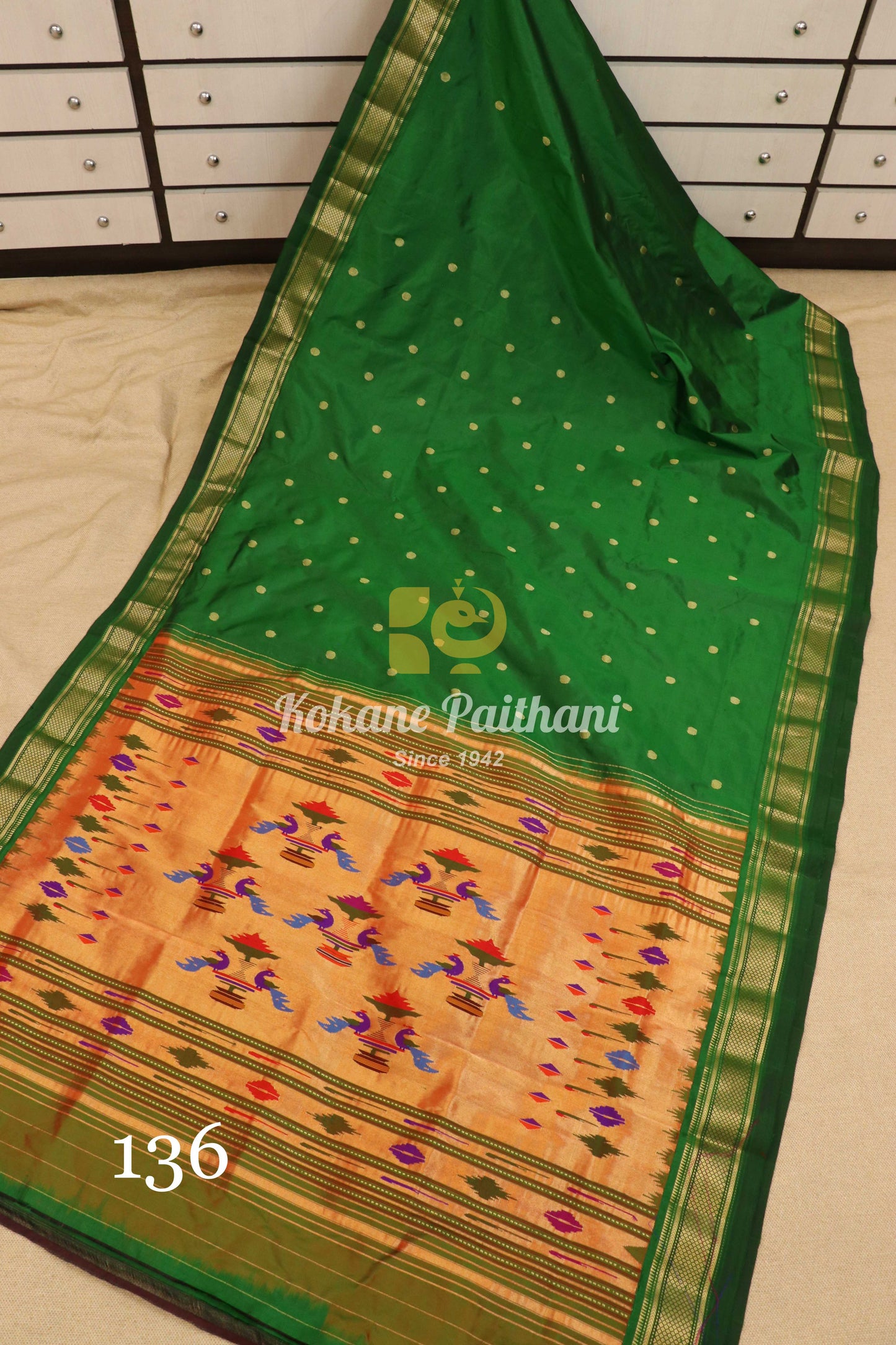 Traditional Pallu Silk Paithani Saree