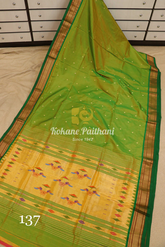 Traditional Pallu Silk Paithani Saree