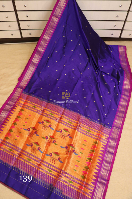 Traditional Pallu Silk Paithani Saree