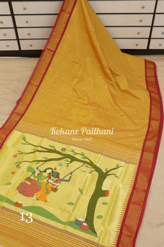 Premium Cotton Paithani Saree