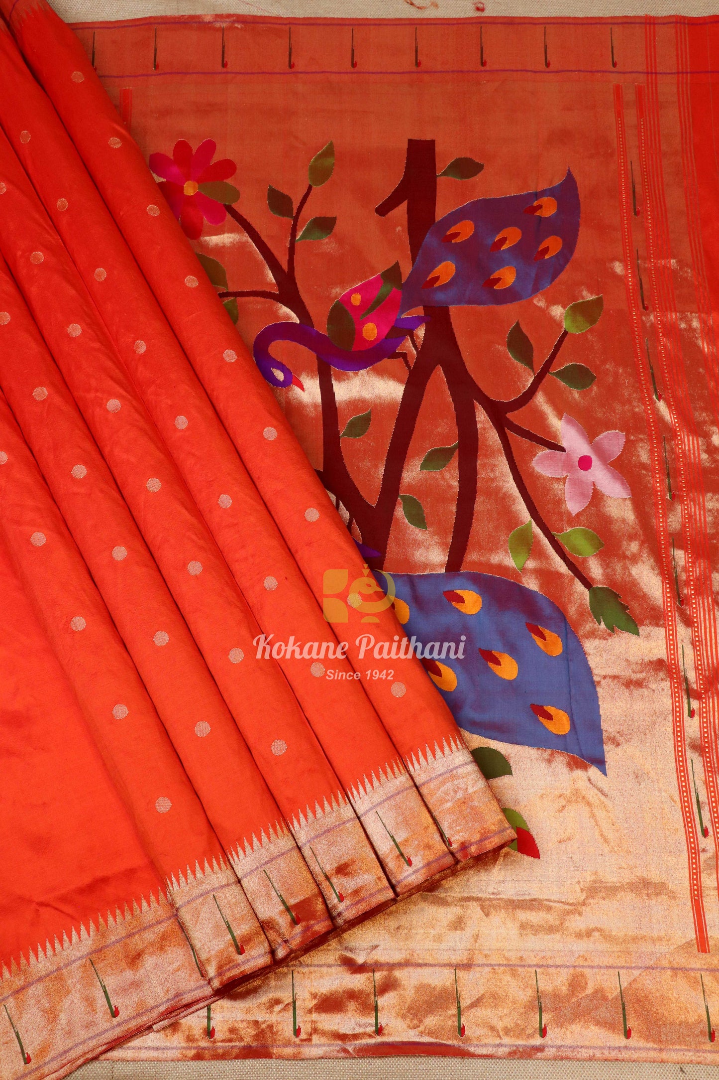 Muniya Brocade Paithani Saree